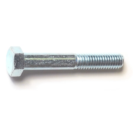Midwest Fastener Class 8.8, M8-1.25 Hex Head Cap Screw, Zinc Plated Steel, 50 mm L, 10 PK 30961